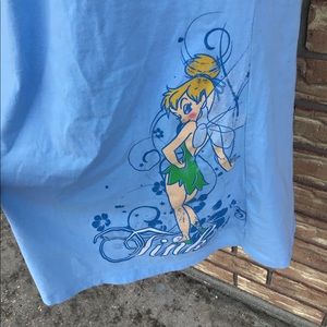 Disney Tinkerbell Night Shirt Sz S/M